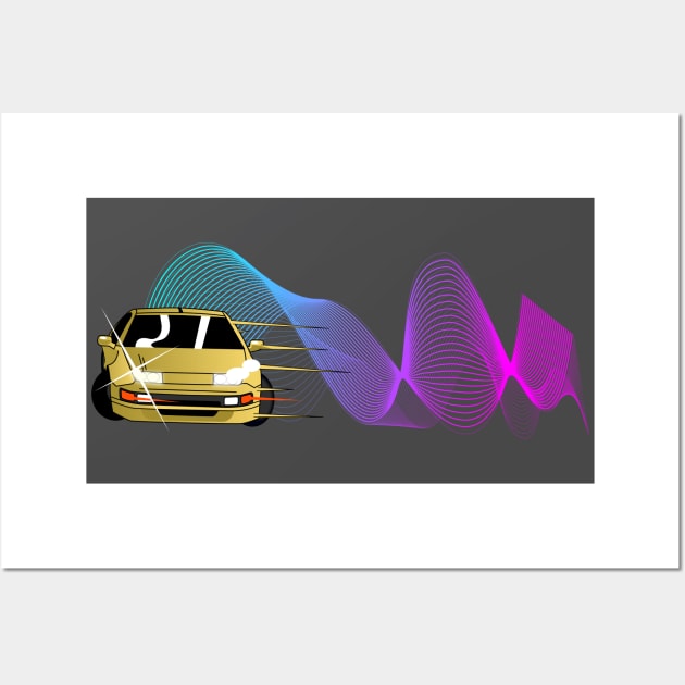 300ZX Vector Wave Wall Art by Dwils7924